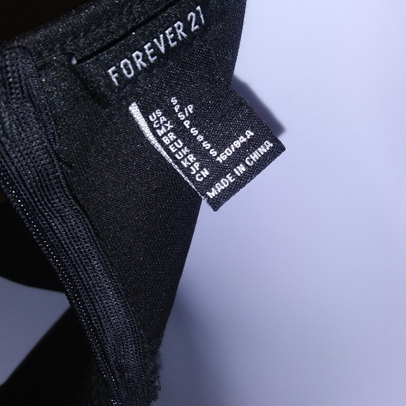 Forever21 Black Bustier Peplum top - Picture 7 of 7